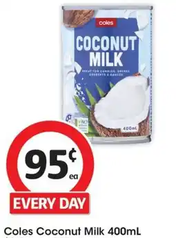 Coles Coles Coconut Milk 400mL offer