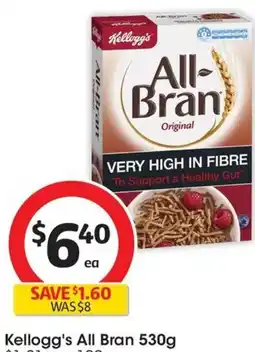 Coles Kellogg's All Bran 530g offer