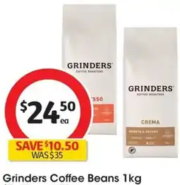 Coles Grinders Coffee Beans 1kg offer