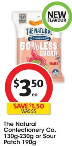 Coles The Natural Confectionery Co. 130g-230g or Sour Patch 190g offer