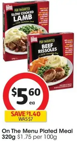Coles On The Menu Plated Meal 320g offer