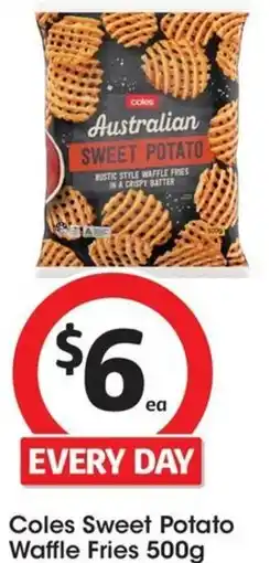 Coles Sweet Potato Waffle Fries 500g