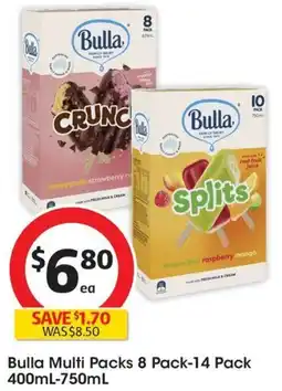 Coles Bulla Multi Packs 8 Pack-14 Pack 400mL-750mL offer