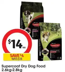 Coles Supercoat Dry Dog Food 2.6kg-2.8kg offer