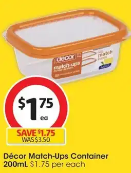 Coles Décor Match-Ups Container 200mL offer
