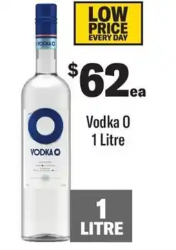 Coles Vodka O 1 Litre offer