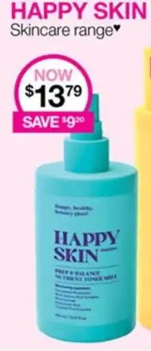 HAPPY SKIN Skincare range