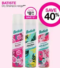 Priceline BATISTE Dry Shampoo range offer