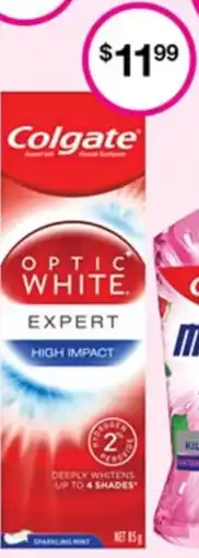 Priceline Colgate OPTIC WHITE offer