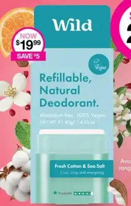 Priceline Refillable, Natural Deodorant offer