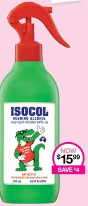 Priceline ISOCOL RUBBING ALCOHOL offer