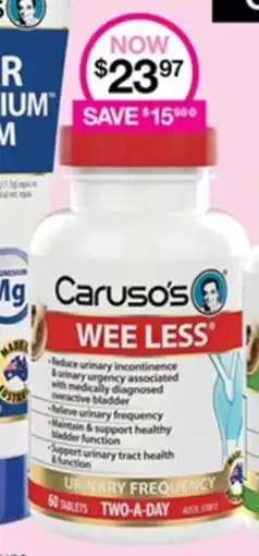 Priceline Caruso's WEE LESS offer