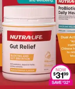 Priceline NUTRALIFE Gut Relief offer