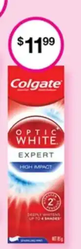 Priceline Colgate OPTIC WHITE offer