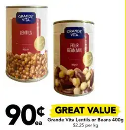 Drakes Grande Vita Lentils or Beans 400g offer