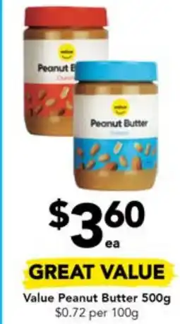 Drakes Value Peanut Butter 500g offer