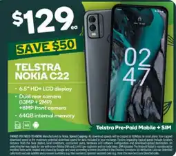 Drakes Telstra Pre-Paid Mobile + SIM offer