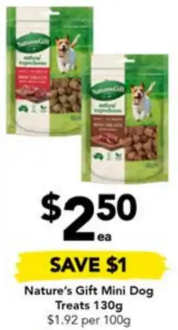 Drakes Nature's Gift Mini Dog Treats 130g offer