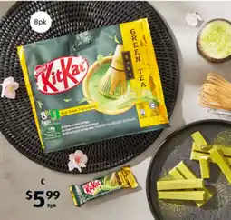 ALDI KitKat Green Tea Chocolate Sharebag 8pk/136g offer