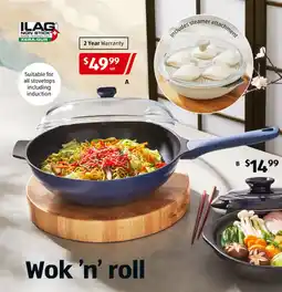 ALDI Multifunction Wok Set 32cm offer