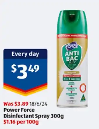 ALDI Disinfectant Spray 300g offer