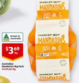 ALDI Australian Mandarins 1kg Pack offer