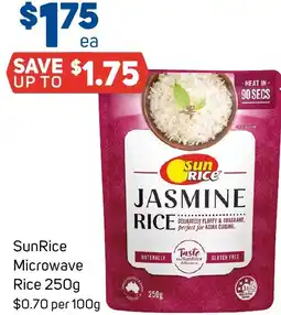 Foodland SunRice Microwave Rice 250g offer
