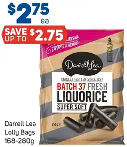 Foodland Darrell Lea Lolly Bags 168-280g offer