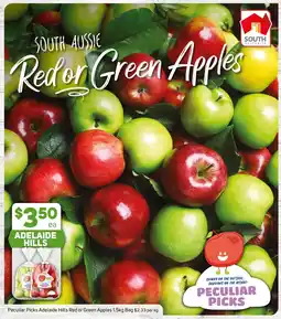 Foodland Peculiar Picks Adelaide Hills Red or Green Apples 1.5kg Bag offer