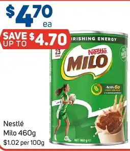 Foodland Nestlé Milo 460g offer
