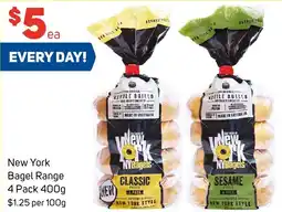 Foodland New York Bagel Range 4 Pack 400g offer