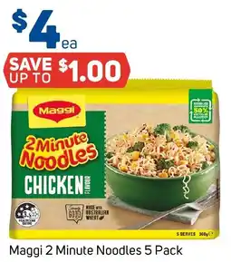 Foodland Maggi 2 Minute Noodles 5 Pack offer