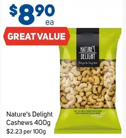 Foodland Nature's Delight Cashews 400g offer