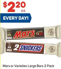 Foodland Mars or Varieties Large Bars 2 Pack offer