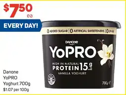 Foodland Danone YOPRO Yoghurt 700g offer