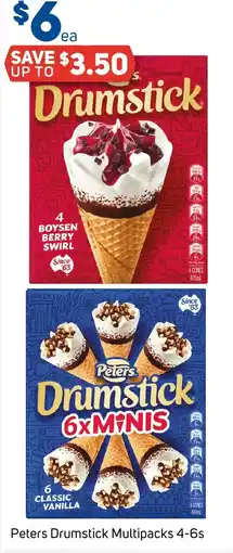 Foodland Peters Drumstick Multipacks 4-6s offer