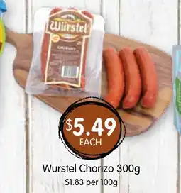 Spudshed Wurstel Chorizo 300g offer