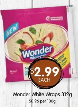 Spudshed Wonder White Wraps 312g offer