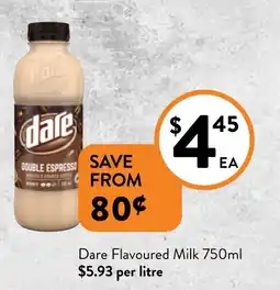 Foodworks Dare Flavoured Milk 750ml offer