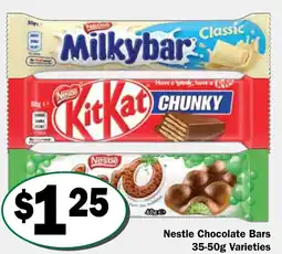 Friendly Grocer Nestle Chocolate Bars 35-50g Varieties offer