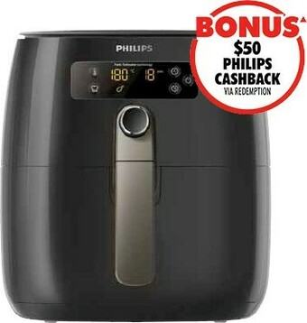 The Good Guys Philips Airfryer Twin TurboStar Digital - Black offer