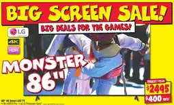 JB Hi-Fi 86" 4K Smart LED TV offer