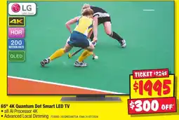 JB Hi-Fi 65" 4K Quantum Dot Smart LED TV offer
