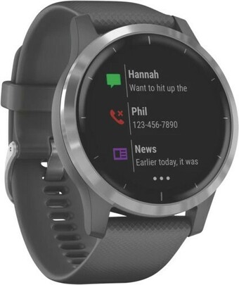 The Good Guys Garmin Vivoactive 4 Hybrid Watch - Grey/Silver offer