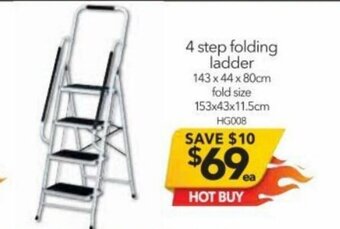 Cheap as Chips 4 Step Folding Ladder offer