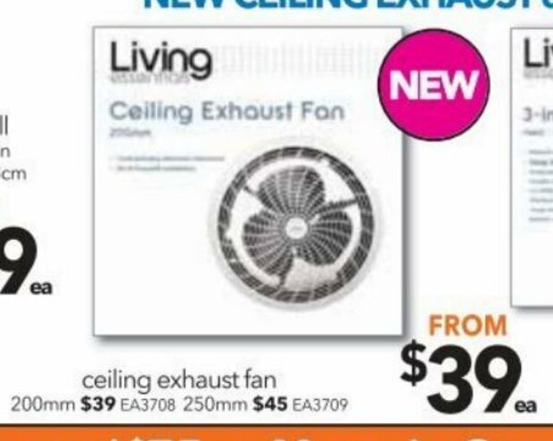 Cheap as Chips Ceiling Exhaust Fan 200mm offer
