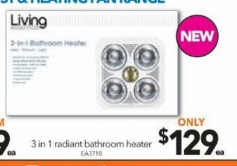 Cheap as Chips 3 in 1 Radiant Bathroom Heater offer