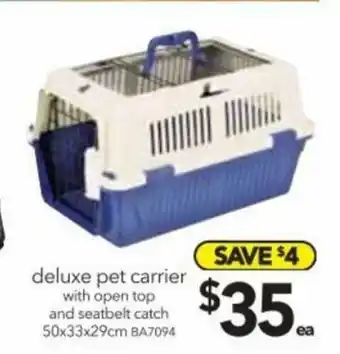 Cheap as Chips Deluxe Pet Carrier with Open Top offer