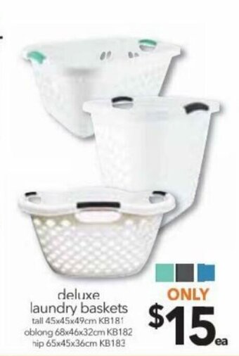 Cheap as Chips Deluxe Laundry Baskets offer