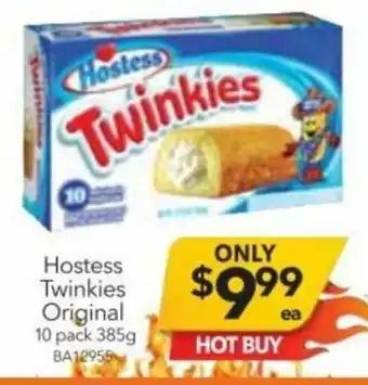 Cheap as Chips Hostess Twinkies Original 10 Pack offer